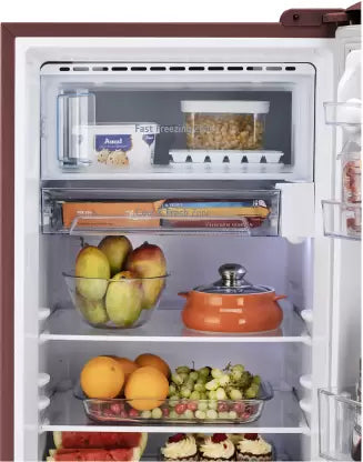 LG 201 L Direct Cool Single Door 4 Star Refrigerator with Base Drawer with Smart Inverter Compressor, Smart Connect, Fast Ice Making (Scarlet Charm, GL-D211HSCY) LG 201 L Direct Cool Single Door 4 Star Refrigerator with Base Drawer with Smart Inverter Compressor, Smart Connect, Fast Ice Making (Scarlet Charm, GL-D211HSCY)
